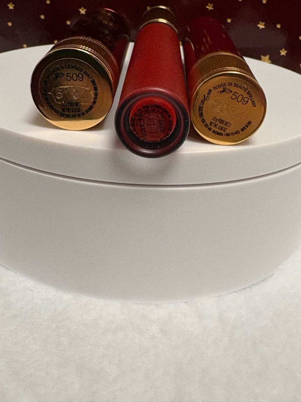 Gucci Beauty Rosso Ancora 509 Lipstick Trio Gift Set NEW Red Cream Liquid Matte - Picture 4 of 6